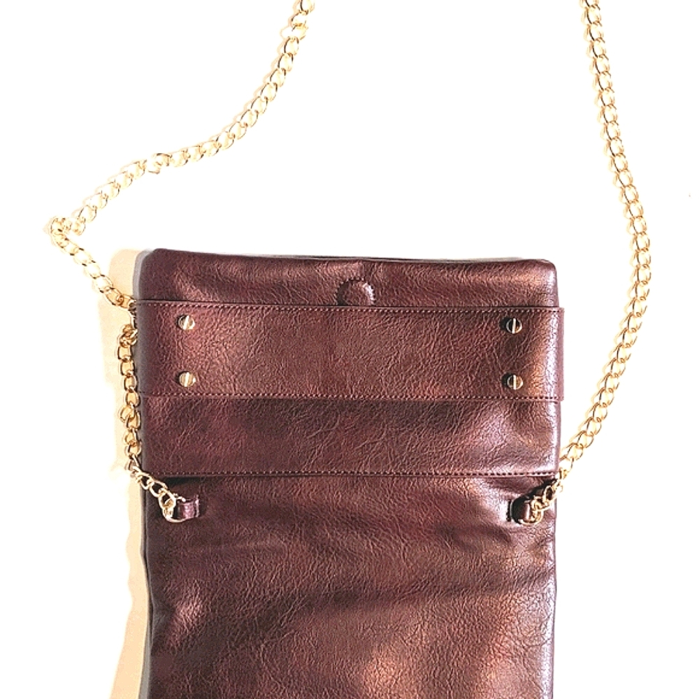 NWOT Mali & Lilly Vegan Leather Burgundy P…